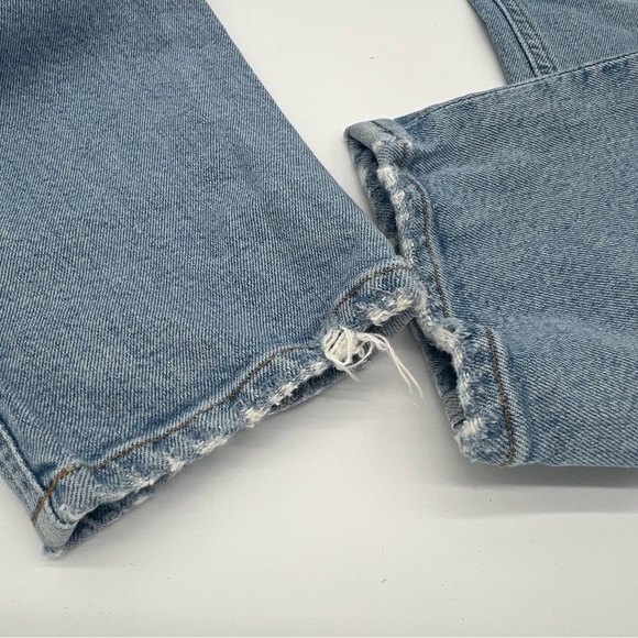 AGOLDE Nico High Rise Slim Jeans Size 30 –Organic Cotton – Light Wash Distressed - Picture 2 of 10